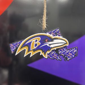 Ravens State Wooden Ornament