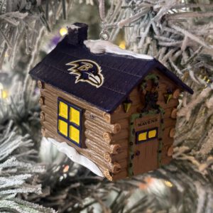 Baltimore Ravens Gingerbread House Ornament
