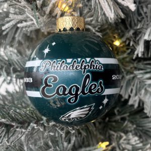 Philadelphia Eagles 2025 Glass Ornament