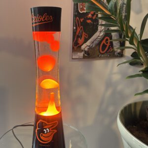 Baltimore Orioles Magma Lamp With Blue Tooth Speaker