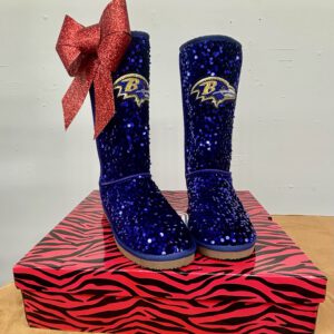 Baltimore Ravens Team Color Sequin Pull-on Boot