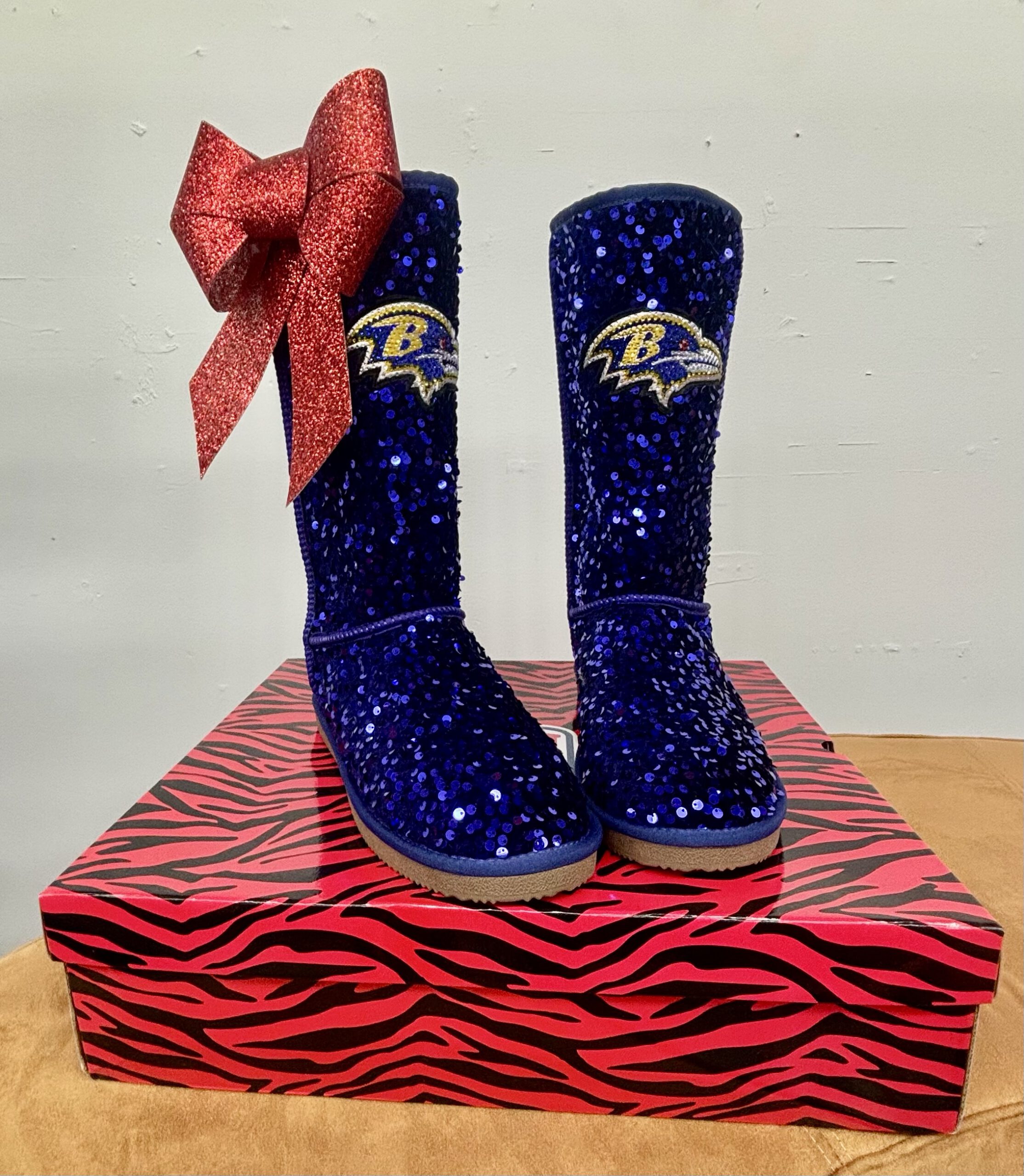 Baltimore Ravens Team Color Sequin Pull-on Boot