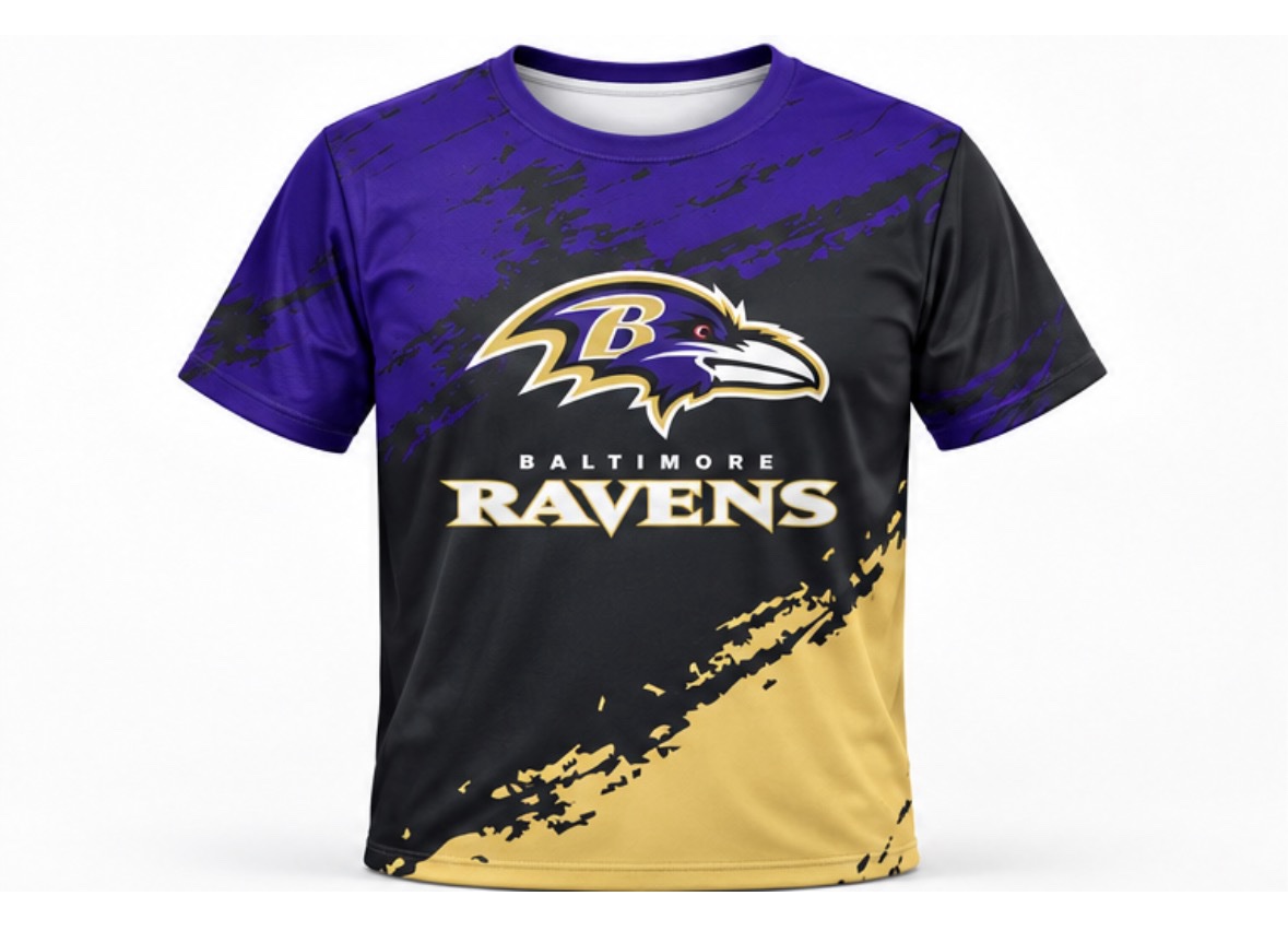 Baltimore Ravens Triple Threat T-Shirt - Image 2