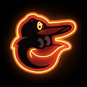 Baltimore Orioles LED neon Light up team logo sign