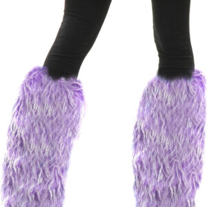 Purple Fuzzy Leg Warmers