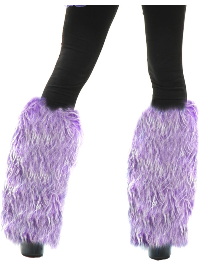 Purple Fuzzy Leg Warmers