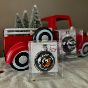 Baltimore Orioles Candy Cane Ball Ornament