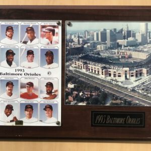 1993 Baltimore Orioles At Camden Yards Commemorative Plaque