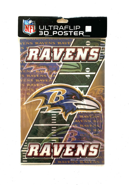 Baltimore Ravens Ultra Flip 3D Poster