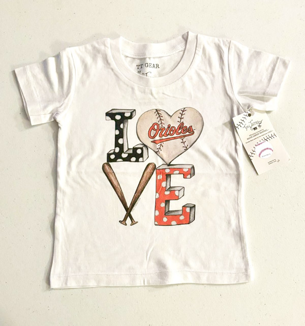 Baltimore Orioles Baseball Love Baby T-Shirt