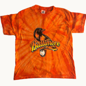 Baltimore Bird Tie Dye Kids T-Shirt By Wild Bill's