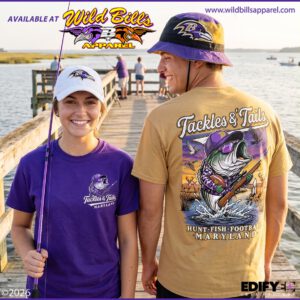 Tackles & Tails T-Shirts By Wild Bill’s