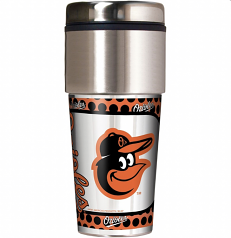 Baltimore Orioles Metallic Tumbler